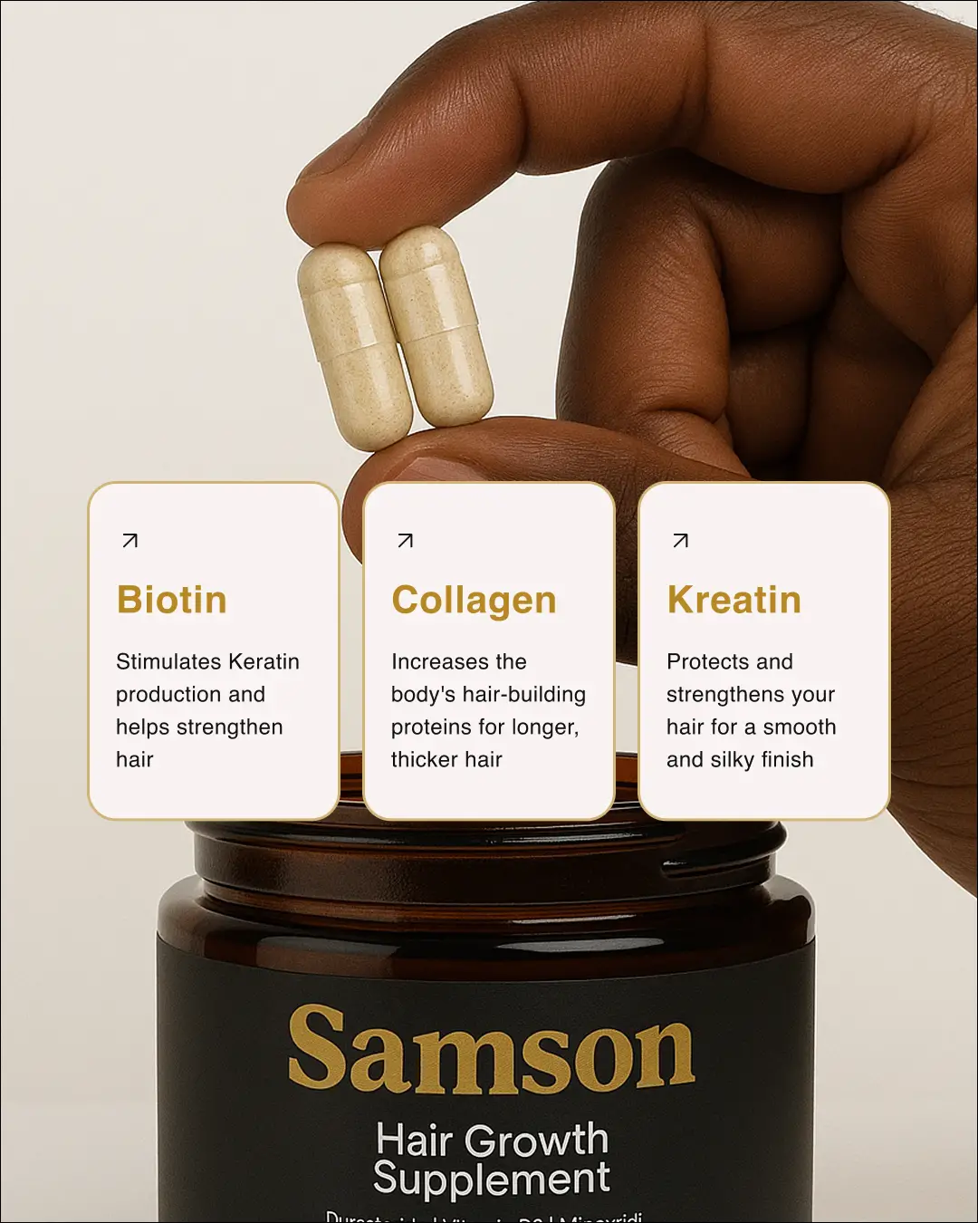 Samson retargeting social ad creative