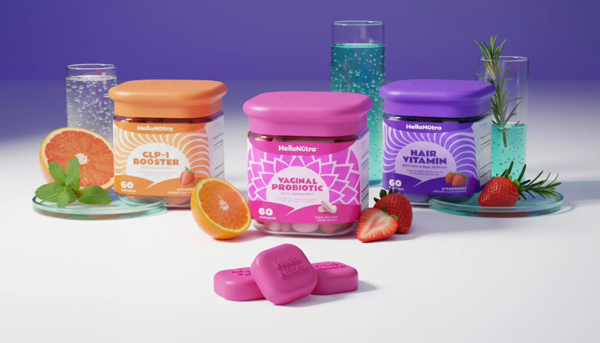 HelloNutra wide product visual system