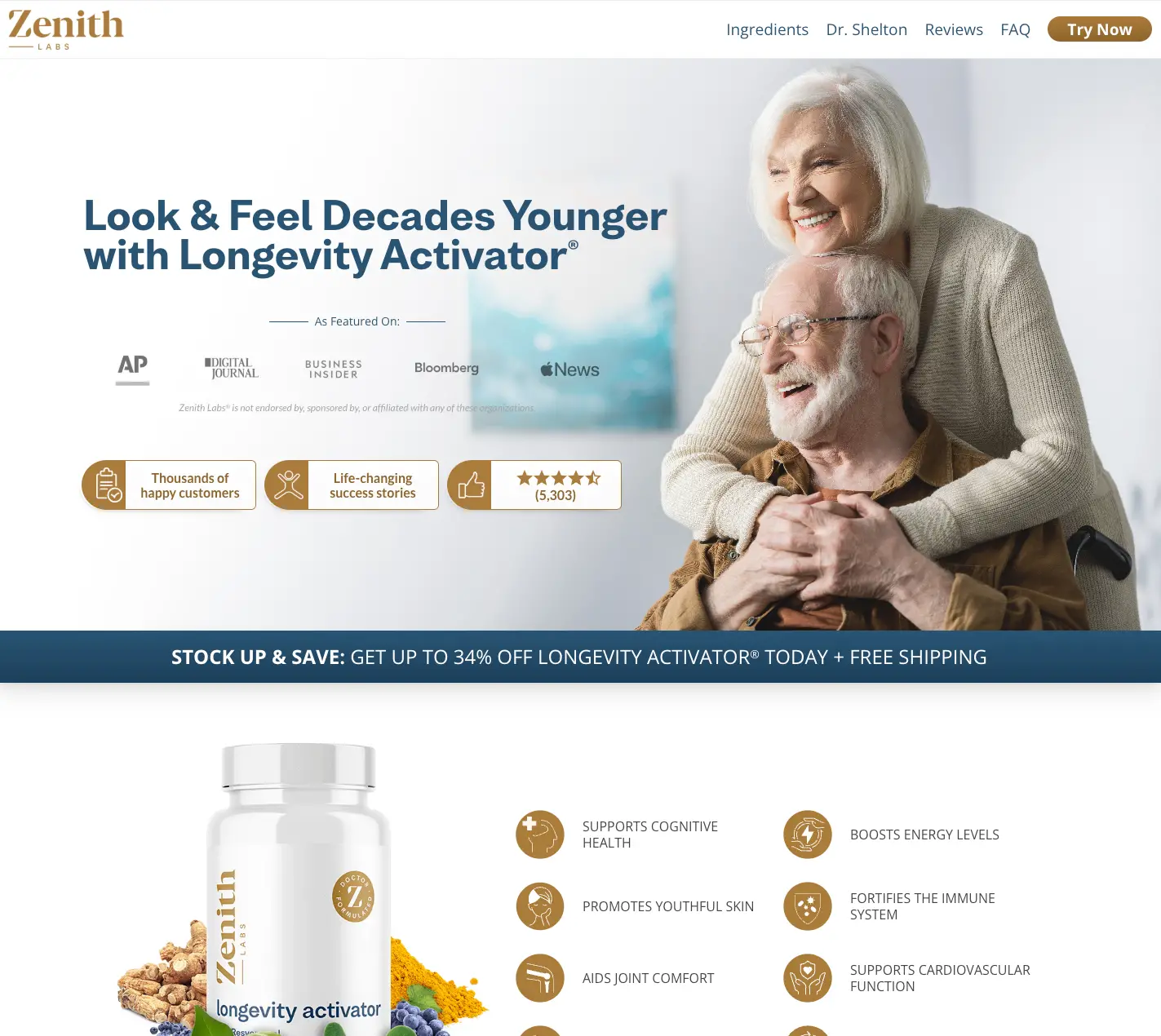 Longevity Activator VSL screenshot