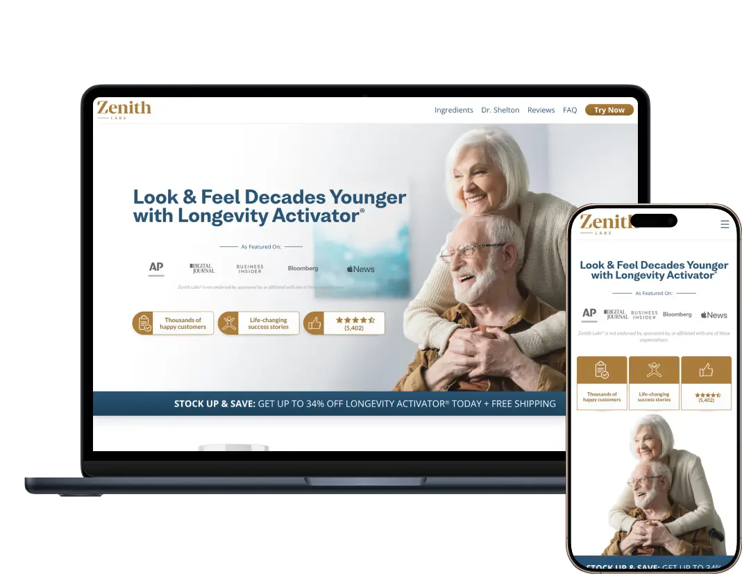 Longevity Activator VSL screenshot