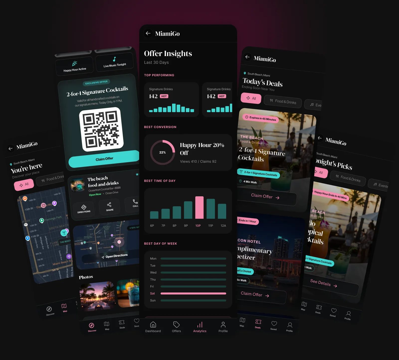 MiamiGo offer detail screen with local experience content, redemption information and venue context.