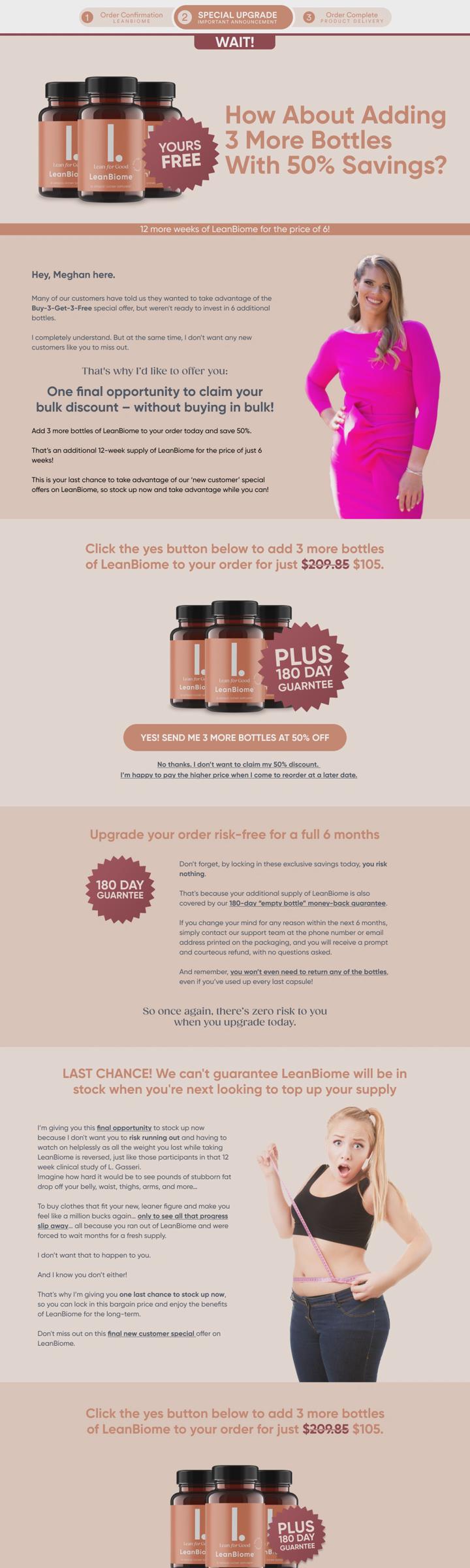 LeanBiome conversion-focused landing page cover.