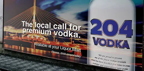 Vodka 204 Local Brand Poster Design